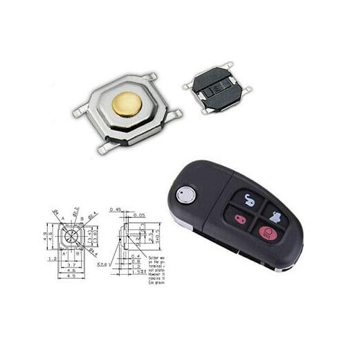 Compatible remote control MICRO SWITCH 1 piece with JAGUAR RENAULT WV TOYOTA ut 99 S0509 sent from Italy