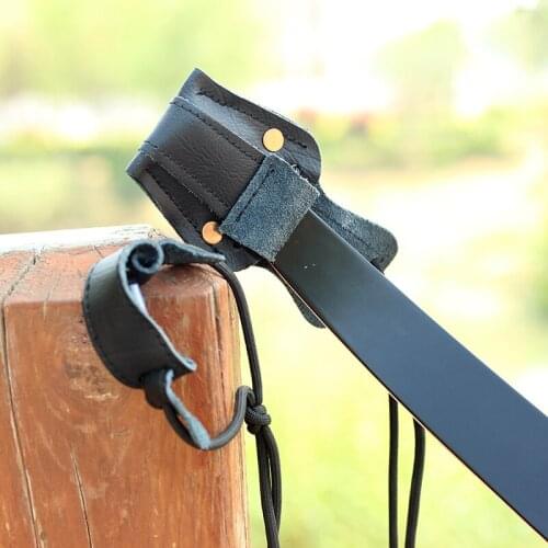 Bow Stringer Longbow Recurve Bow Stringer Made of suede Leather for Arrows Hunting archery fittings