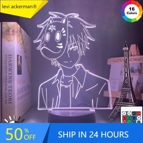 Anime Night Light Hotarubi No Mori E Ginn Figure for Kids Girl Room Decor Movie The Light of The Fireflies Forest Kinn Gift Lamp