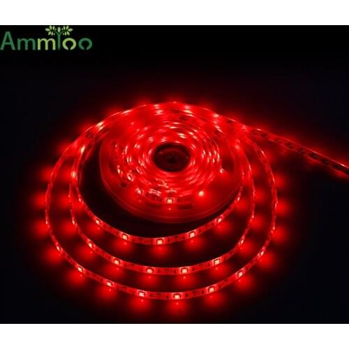 AmmToo SMD5050 RGB LED Strip Non-waterproof/Waterproof 5M 300LED 12V RGBW Fita LED Light Strip Flexible Neon Tape Luz Monochrome