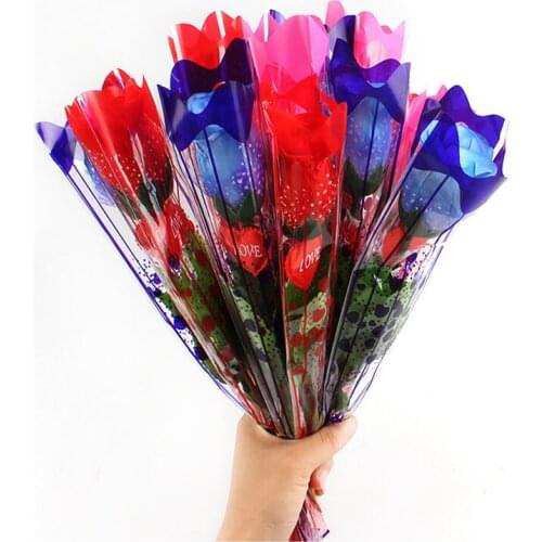 LED Party Light Up Rose Flower Light Novelty Fake Flower Light Valentines Mothers Day Glowing Gift Wedding Party Decor Rave