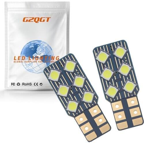 10pcs W5W T10 LED Bulbs Canbus 3030 6 SMD12V 24V 6000K 194 168 LED Car Interior Map Dome Lights Parking Light Auto Signal Lamp