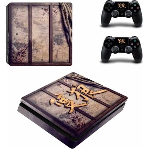 Sekiro PS4 Slim Stickers Play station 4 Skin Sticker Decals For PlayStation 4 PS4 Slim Console & Controller Skin Vinyl