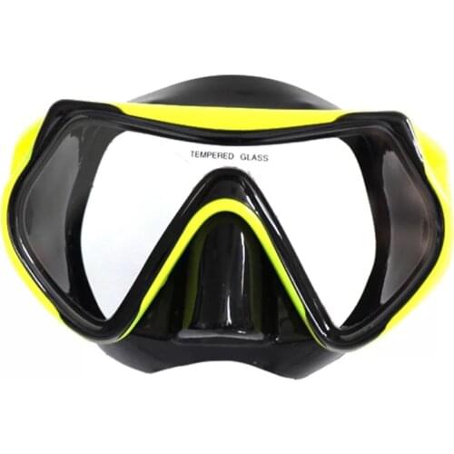 Adult diving mirror, snorkeling surface mirror, swimming frog mirror, toughened glass, large field lung diving equipment