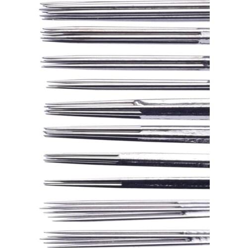 ATOMUS 1 box 100 mixed tattoo needles: 3RL, 3RS, 5M1, 5RL, 5RS, M1, 7RL, 7RS, 9RL, 9RS each 10