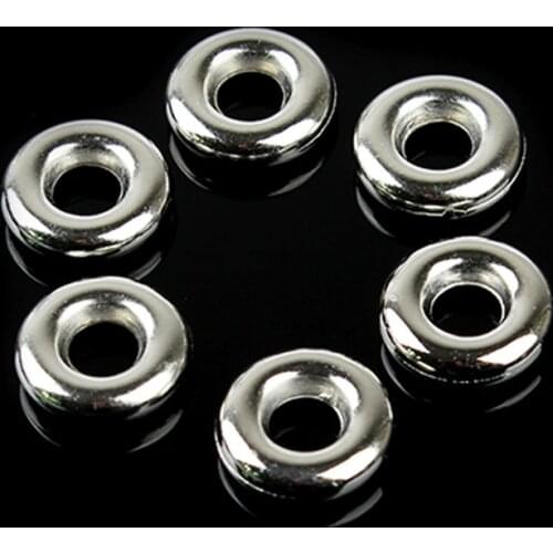 100pcs/lot CCB 4/6mm Hole Spacer Beads fit Bracelets Necklaces Jump Rings For Handmade DIY Jewelry Making Accessories F1013