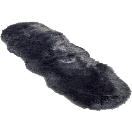 Six Colors Fluffy Area Rug Furry Shaggy Plush Carpet For Dorm Home Bedroom Bedside 60x180cm