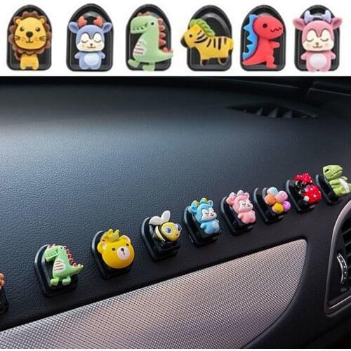6PCS Car Cartoon Small Hooks Cartoon Decorative Durable Holder Automobile Styling Interior Home Kitchen Storage Hook