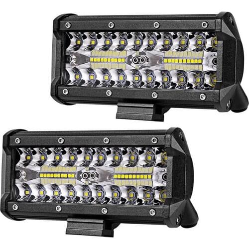 7 Inch 6000K Work Light 400W LED High Quality Work Lights Bar Flood Spot Beam Offroad 4WD SUV Driving Fog Lamp 16000LM