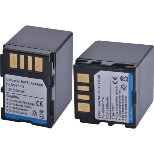 AsperX 2pcs BN-VF714 BNVF714 BN VF714 Battery for JVC GR-D239 GR-D240 GR-D244US GR-D245 GR-D246 GR-D247 GR-D250 GR-X5 Battery