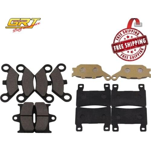 Free Shipping 6 PCS Semi-Metallic Motorcycle Rear Front Brake Pads MB-OT005/MB-OT006