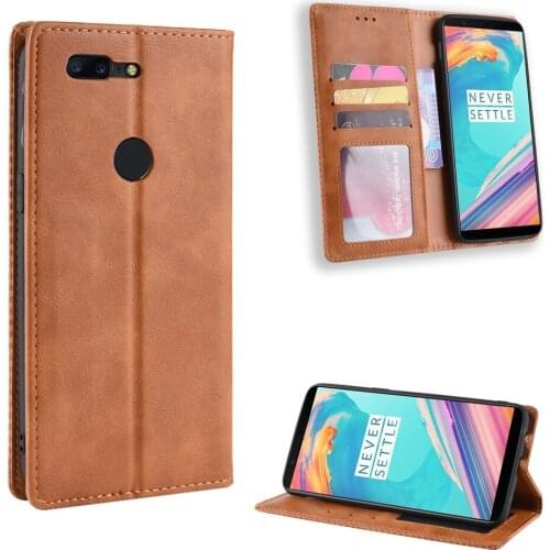 For Oneplus 5T Case 6.01 inch Luxury Flip PU Leather Wallet Magnetic Adsorption Case For OnePlus5T 1+5T Protective Phone Bags