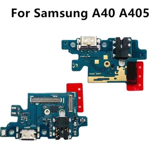 For Samsung A40 A405 USB Charger Port Dock Connector PCB Board Ribbon Flex Cable Charging Port Component Replacement Spare Parts
