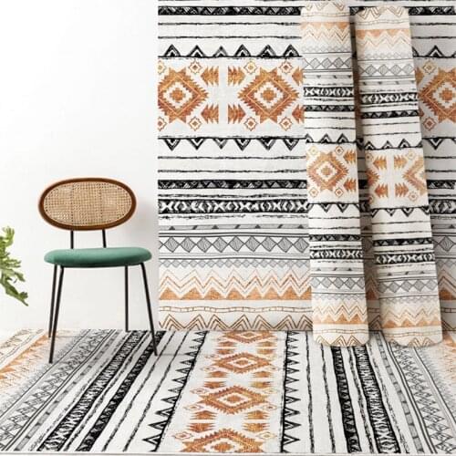 Home Decorative Persian Style Carpet Printed Flannel Area Rug Room Area Rug Floor Printed Carpet For Living Room Bedroom Crapet