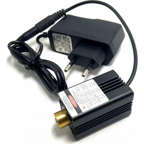 Focusable 250mW 650nm Dot Focus Red Laser Module w 5V AC +Adapter