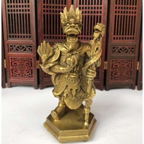 China brass East Sea dragon king crafts statue