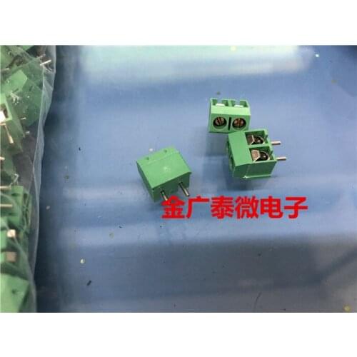 5/PCS NEW KF-301 Cross Green KF301-2P 3P 5. 0mm PCB Terminal Block 12A 300V Can Be Combined