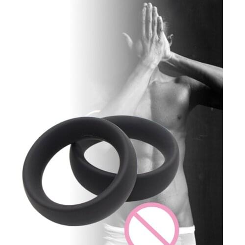 Cock Rings 3pcs/set Silicone Durable Penis Ring Men Premature Ejaculation Lock Fine Ring dropshipping