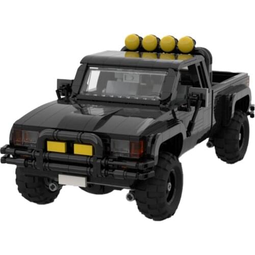 MOC Building Blocks Car Childrens Toys Car City Engineering Vehicle Special Forces Pickup Military Vehicle Children Gifts Brick