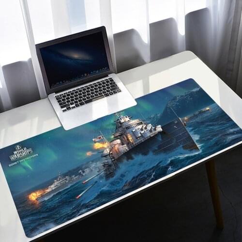 Mouse Pad Gamer Girl World Of Warships Pc Gamer Complete Desk Mat Gaming Keyboard for Compass Varmilo Mausepad Mice Computer