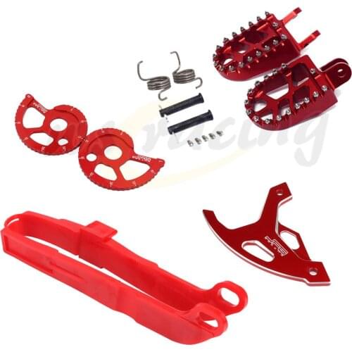 Brake Disc Cover Guard Chain Adjuster Plastic Slider FootPegs Pedals For HONDA XR250R XR400R XR600R XR 250R XR 400R XR 600R