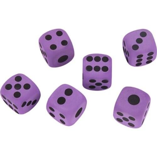 2021 Top 6pcs Specialty Giant EVA Foam Dice Kid Educational Toys Children Party Game Dice