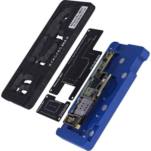 Qianli Mainboard Middle Layer Board BGA Reballing Stencil Plant Tin Platform for iPhone X XS MAX 11Pro Logic Board Rework Tools