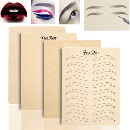 Microblading Latex Eyebrow Tattoo Practice Skin no need Ink pigment Permanent Makeup Eyebrow Tattoo Practice For Training School