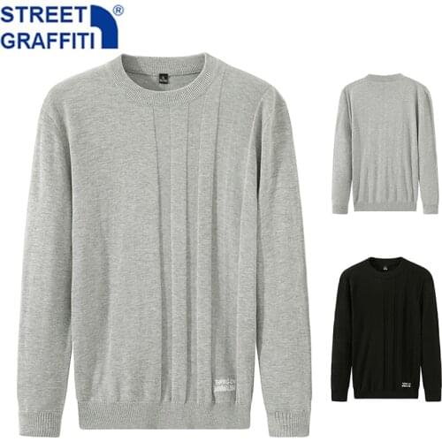 Men Autumn New Casual Cotton Hip Hop Sweater Pullovers Men Spring Fashion O-Neck Knitted Sweater Jumpers Streetwear Sweaters