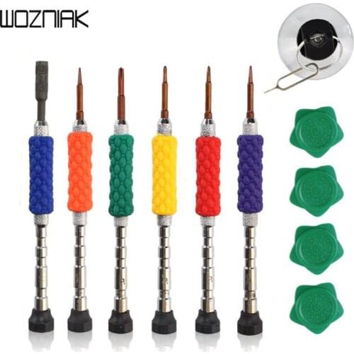 12 in 1 Phone Repair Tools Set for iPhone 5s 6s 7 8 X Magnetic Precision Screwdriver Set Opening Sucker Plastic Spudger