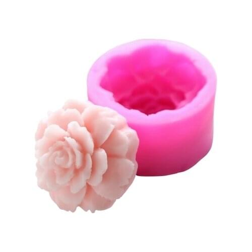 Silicone Molds Soap Mold Carnation Flower Silicone Soap Molds Die Moulds Candle Mould Silica Gel Aroma Stone Handmade Flowers