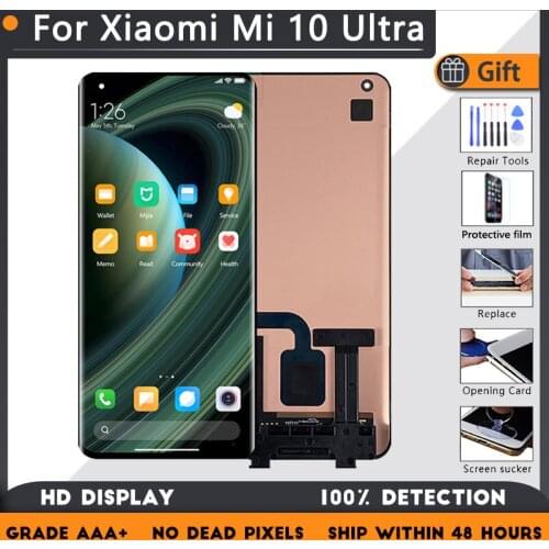 6.67" LCD Replacement For Xiaomi Mi 10 Ultra OLED Display Touch Screen Digitizer Assembly For M2007J1SC Model