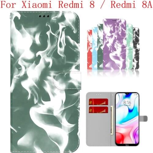 Sunjolly Case for Xiaomi Redmi 8 Redmi 8A Wallet Stand Flip PU Phone Case Cover coque capa Xiaomi Redmi 8 Redmi 8A Case Cover