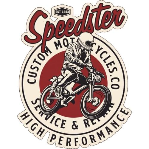 Speedster moto vintage retro locomotive sticker sticker #1214