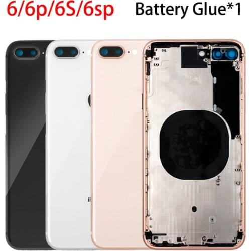 Back Housing Case for iPhone 6 6P 6SP 6S Plus Battery Cover Door Rear Middle Frame Chassis Assembly
