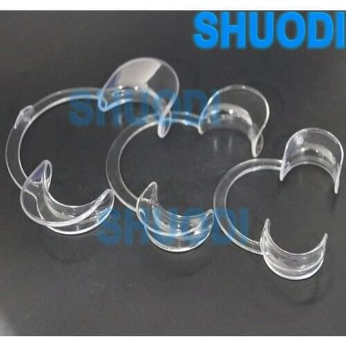 10 PCS Dental Orthodontic C Type Transparent Tooth Intraoral Lip Cheek Retractor Mouth Opener Material Oral Care Teeth Whitening