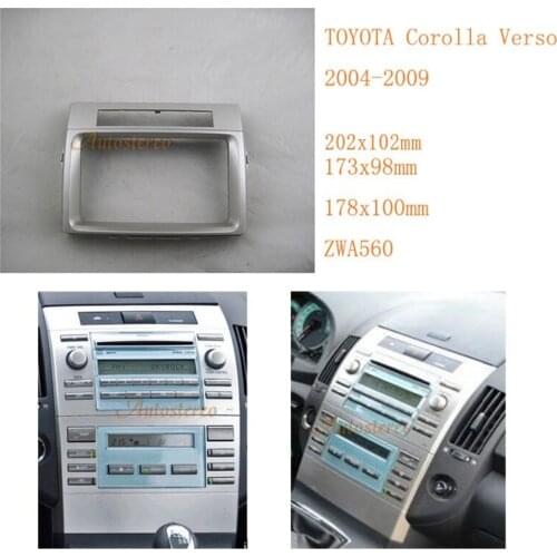 11-560 Car DVD/CD Radio Stereo Fascia Panel Frame Adapter Fitting Kit for TOYOTA Corolla Verso 2004-2009