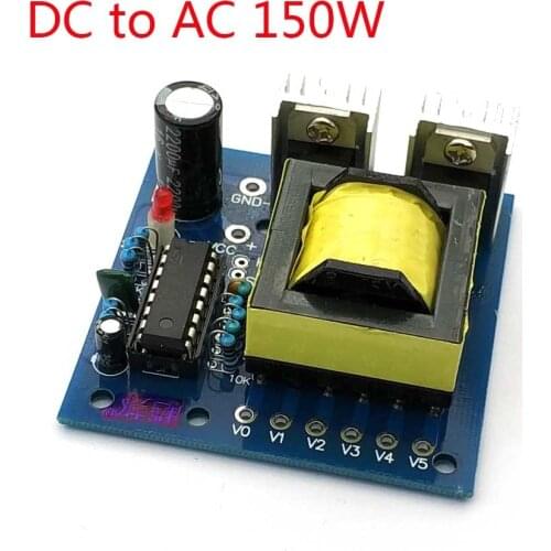 150W Car DC 12V To AC 110V 220V Power Inverter Charger Converter Boost Board