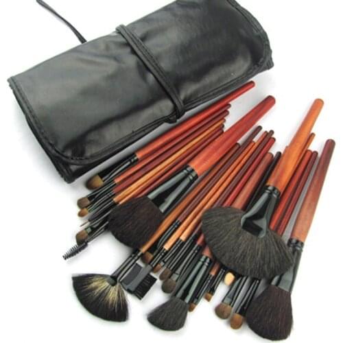 21 Pieces Red/Black Comestic Kit Professional Makeup Accessories Brushes Tools Foundation Brush Sets & Kits High Quality