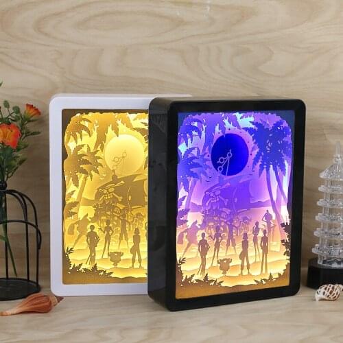 3D anime peripheral paper carved lanterns, business gifts, handicrafts, photo frame decoration home decor