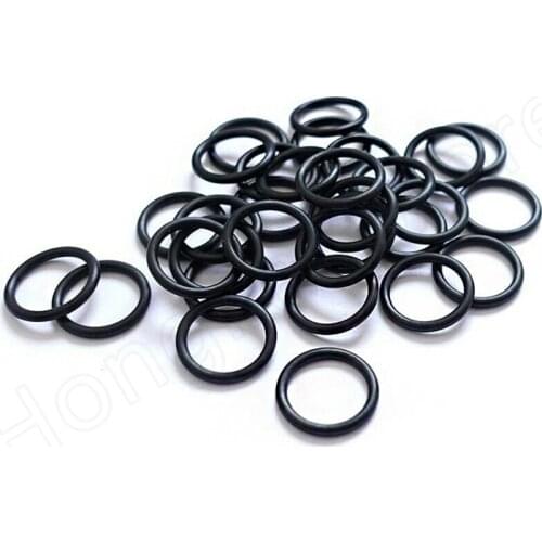 5pcs Wire Dia(CS) 2mm*OD 8-80mm Black Nitrile Rubber (NBR) O-Ring Seal Washer Heat Resistance 100