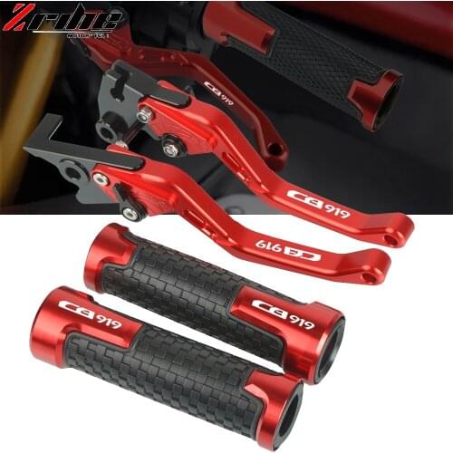 Motorcycle Accessories Brake Clutch Levers Handlebar Grip Handle Set for Honda CB919 CB 919 2001 2002 2003 2004 2005 2006-2008