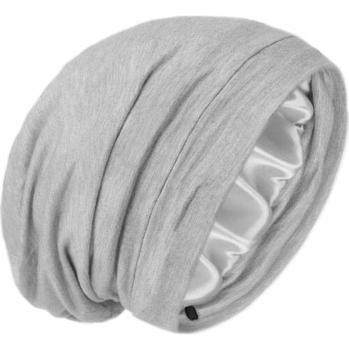 Satin Silk Lining Hairdressing Sleep Breathable Cap Lazy Wind Hair Protection Patient Adjustable Care Cap