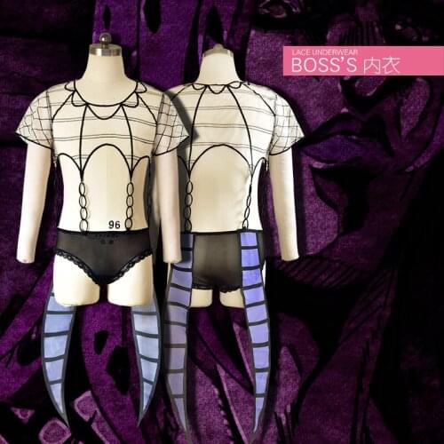 Anime JoJos Bizarre Adventure Golden Wind Diavolo Body Suit Sexy Lace Underwear Cosplay Prop Daily Free Shipping