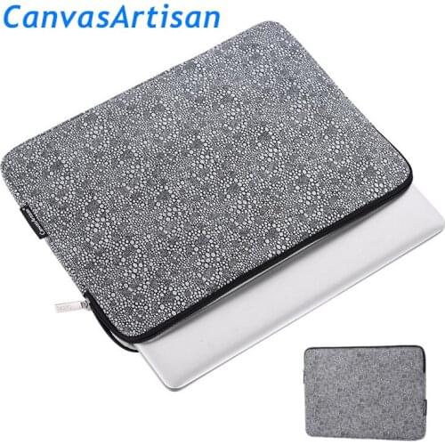 Brand CanvasArtisan Laptop Bag11,12,13,14,15,13.3,15.6, 15.4,Small Circle Sleeve Case For Macbook Air Pro Computer,Dropship F041