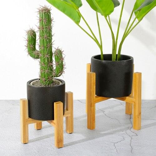 Four-Legged Wood Flower Pot Holder Plant Stand For Succulent Flower Pot Base Display Stand Home Garden Decoration Accessories