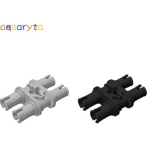Aquaryta 40pcs 2 Bolt with Cross Hole Connector Technology Building Block Part Compatible 32138 DIY Assemble Toy for Children