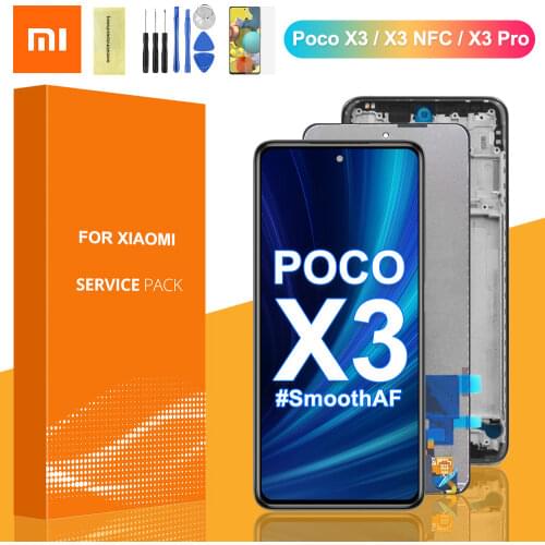 Original 6.67'' Display For Xiaomi Poco X3 LCD Display Touch Screen Digitizer Assembly For Xiaomi Poco X3 NFC LCD Screen