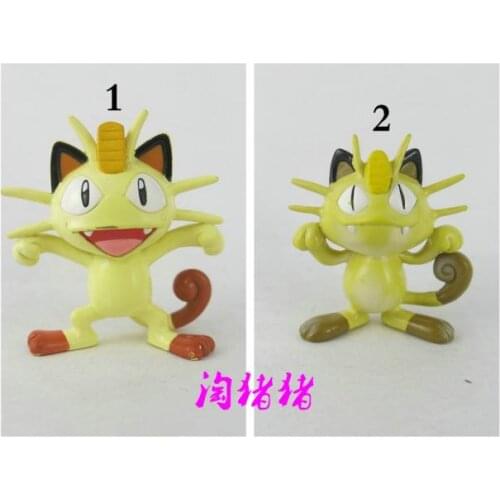 TOMY Pokemon Action Figure Authentic Anime Model Medium MC Meowth Rare Out of Print Decoration Toy