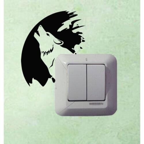 Predator Animal Wolf Wild Switch Sticker Vinyl Wall Decal 3SS0109